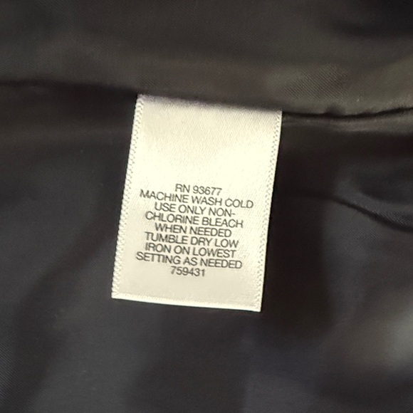 Liz Claiborne Navy Blue Zip Front Vest Jacket - Picture 4 of 4